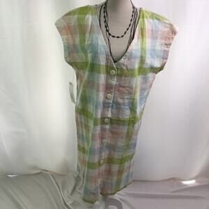 Peyton & Parker Short Sleeve Midi Sheath Dress XS